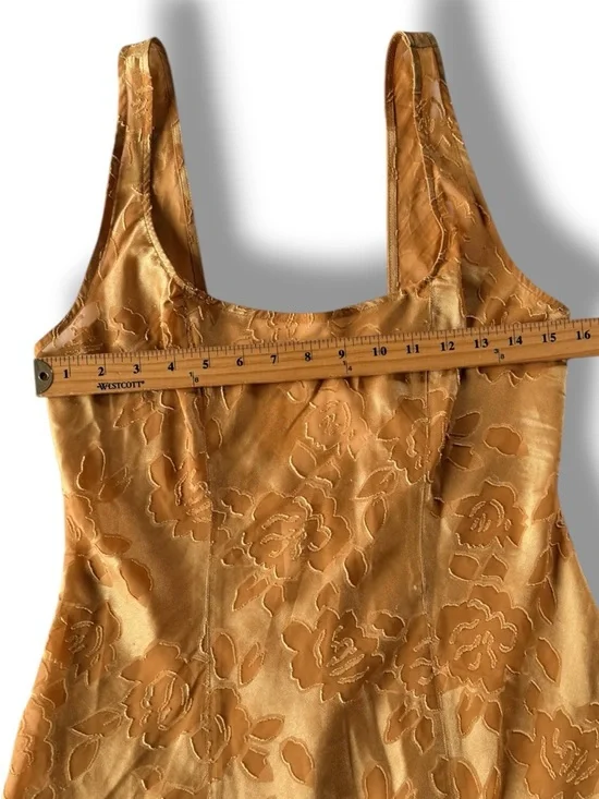 Vintage Victoria’s Secret Gold Label Velvet Burnout Gown Nightgown Dress Medium - Picture 7 of 8